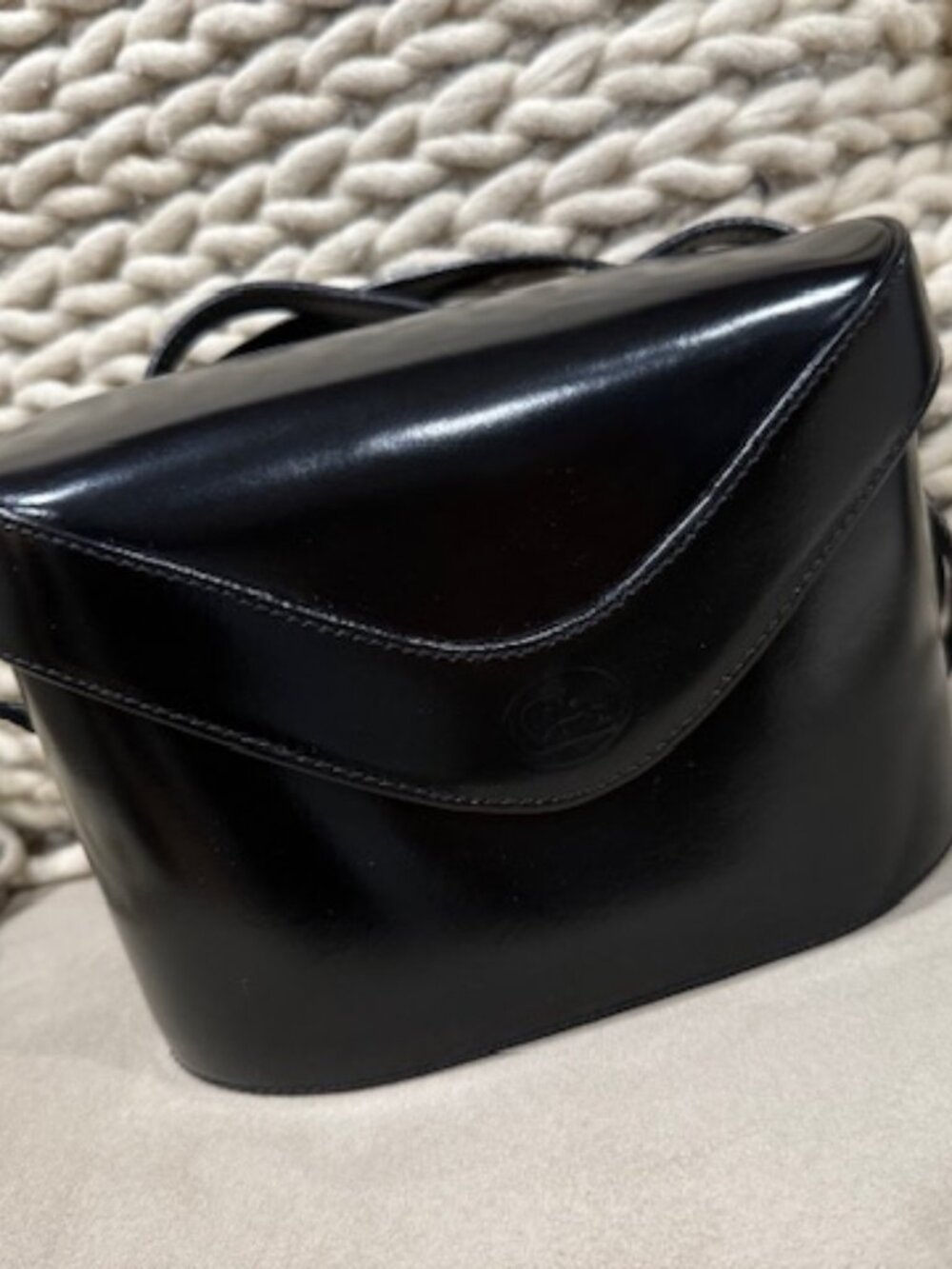 VINTAGE Christian Leather Crossbody Bag